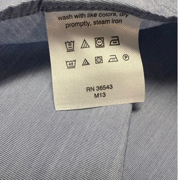 Ralph Lauren Blue Slim Fit Performance Stretch Blue Button Down Size XL - Picture 6 of 8